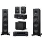 Домашний кинотеатр 5.1 KEF Q750 SATIN BLACK + AV-ресивер Onkyo TX-NR696 B M3